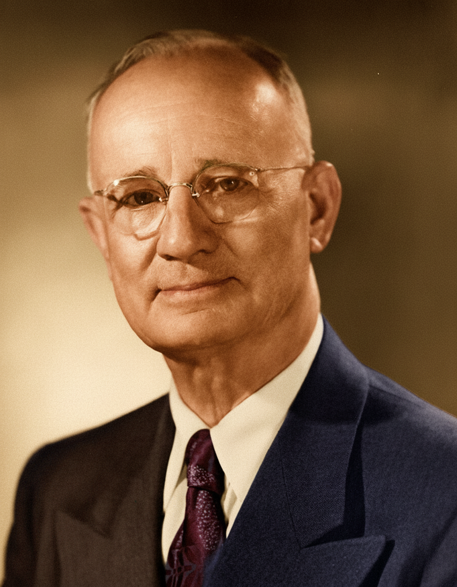 Portrait of Napoleon Hill (1883–1970), author of Think and Grow Rich